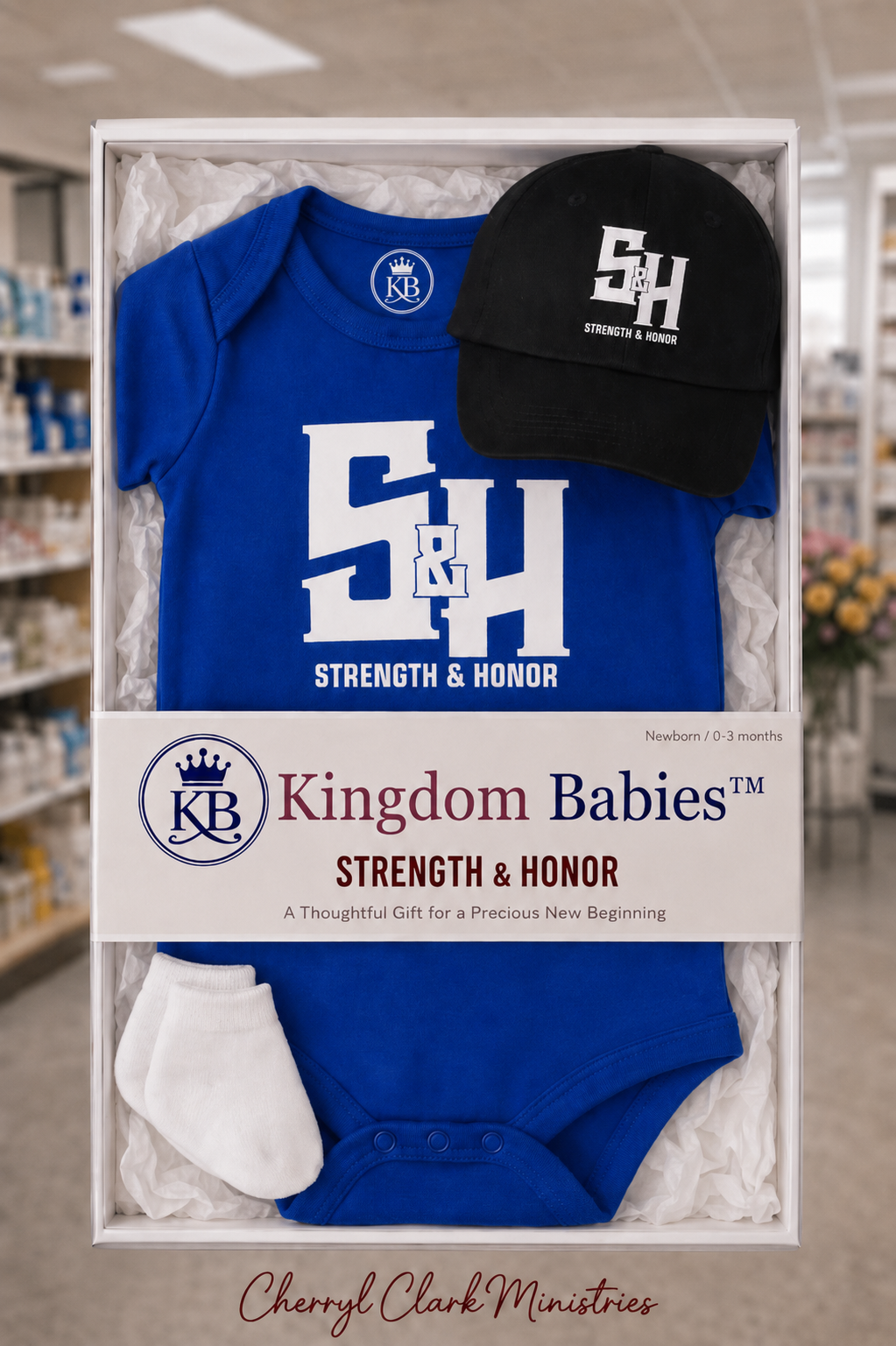 Kingdom Babies™ Strength and Honor 3-Piece Baby Gift Set