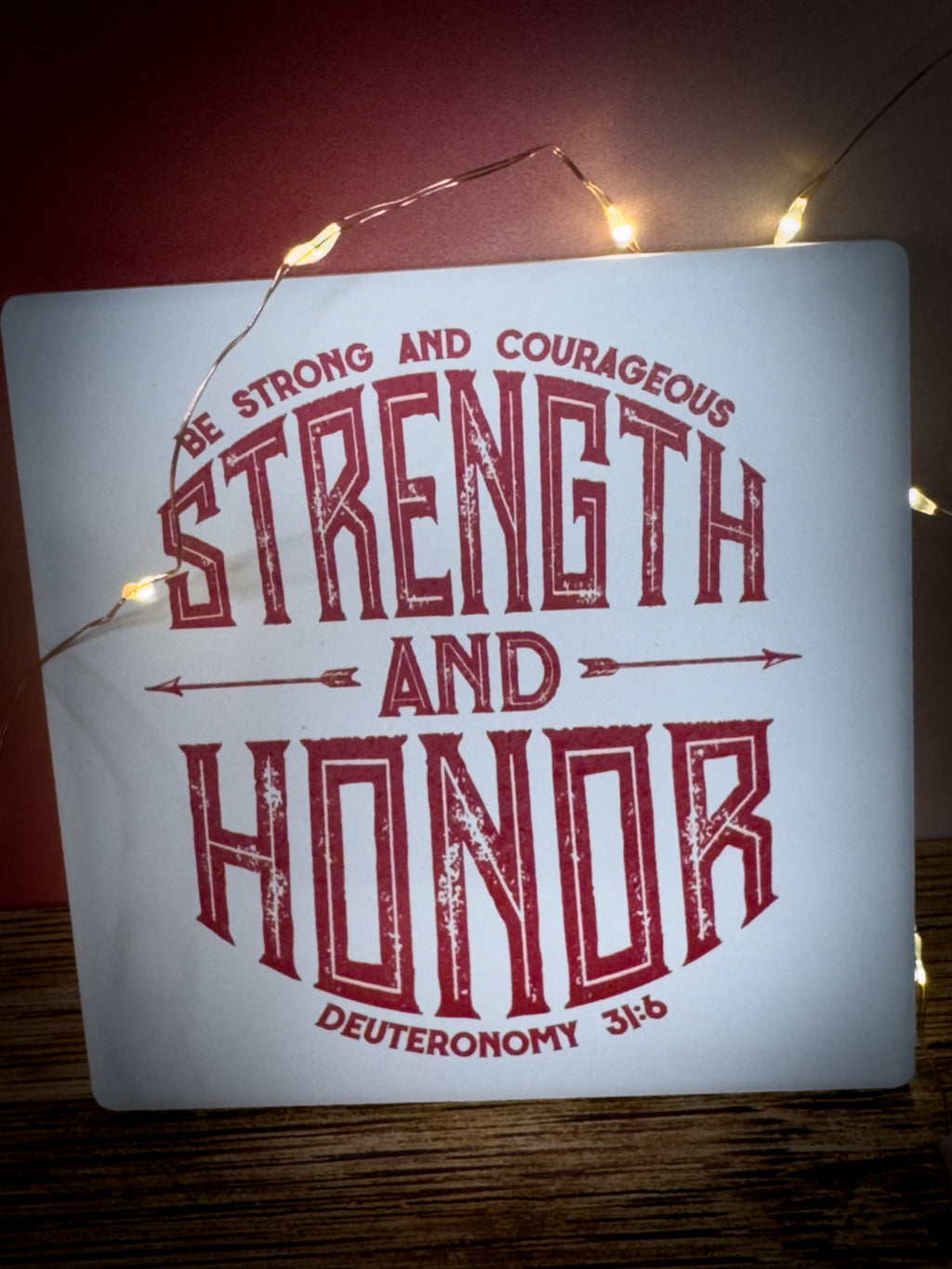 Strength and Honor™ Coaster - Set of 4