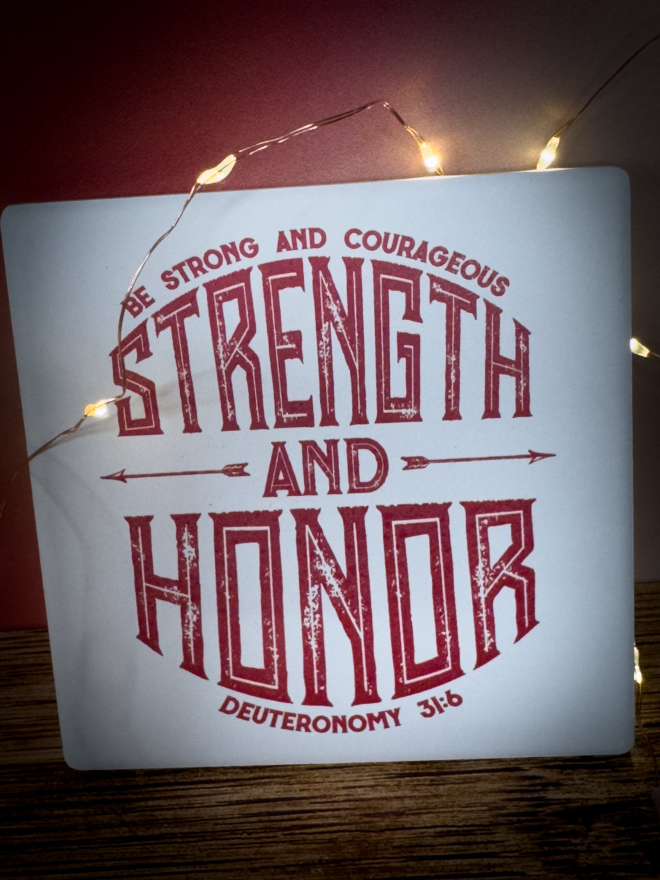 Strength and Honor™ Coaster - Set of 4